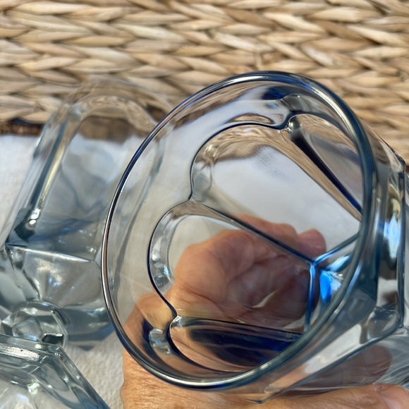 Fostoria Light Blue Ice Tea Drinking Goblets Glasses Set of 2 7” Tall - Picture 6 of 8